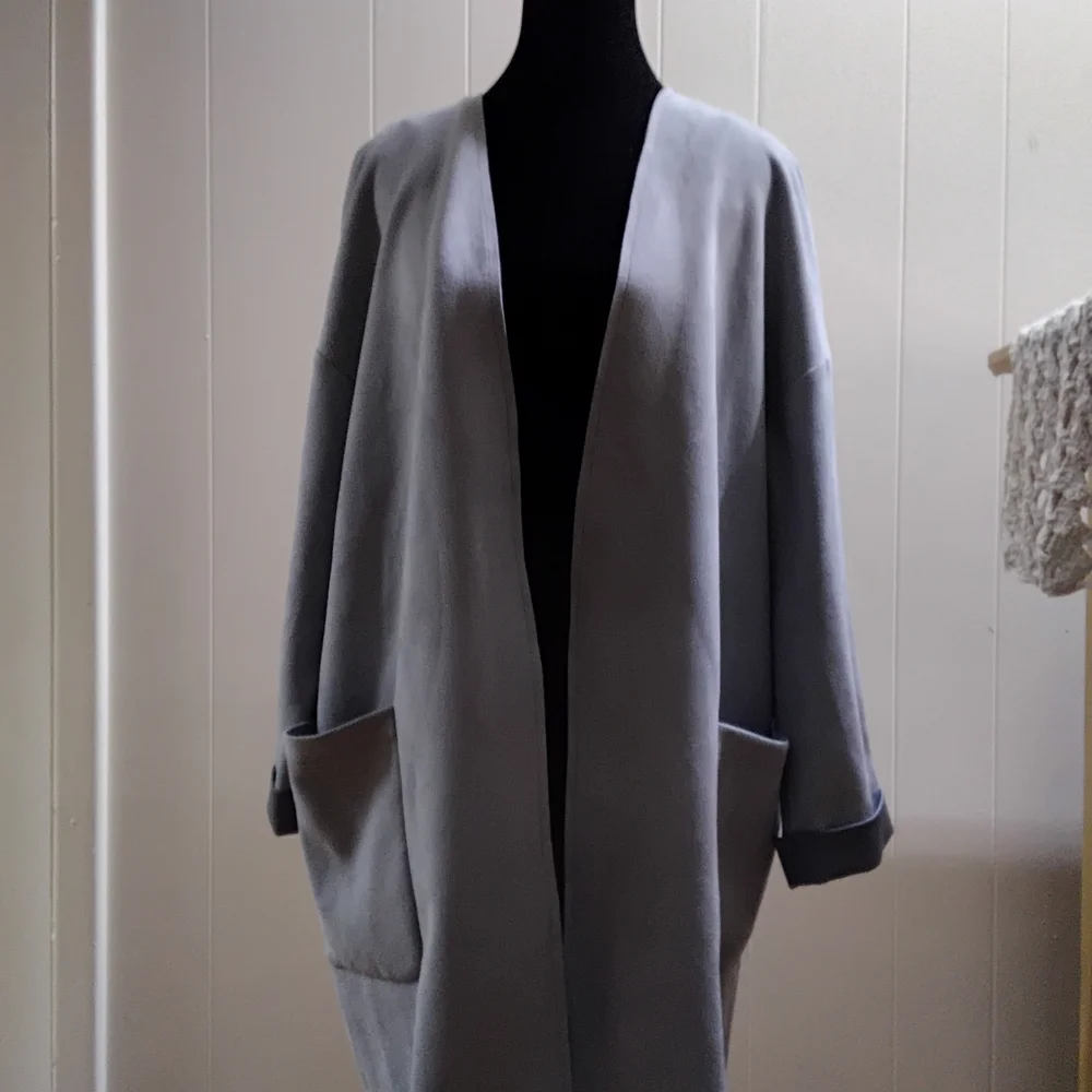 Zara Gray Hooded Blazer - Picture 3 of 5